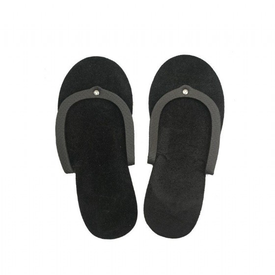 ���� ������ ����� Velvet pedicure flip flops