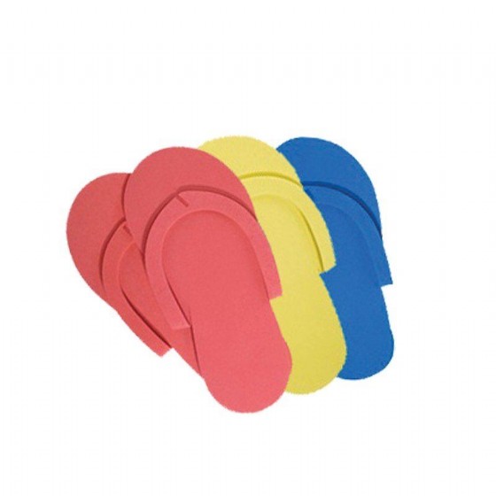 ���� ������ ������ Colored pedicure flip flops
