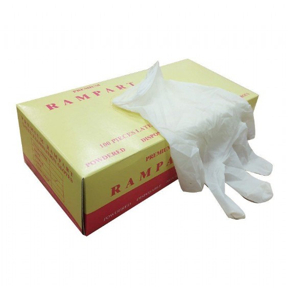 ����� ���� �� ���� Latex gloves powdered