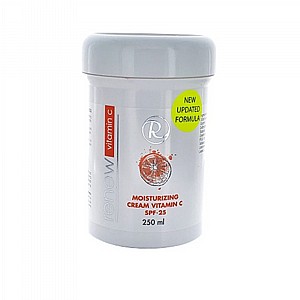 רניו קרם לחות ויטמין סי מקדם הגנה 250 מ"ל Renew Moisturizing cream vitamin C SPF-25 רניו קרם לחות ויטמין סי מקדם הגנה 250 מ"ל Renew Moisturizing cream vitamin C SPF-25