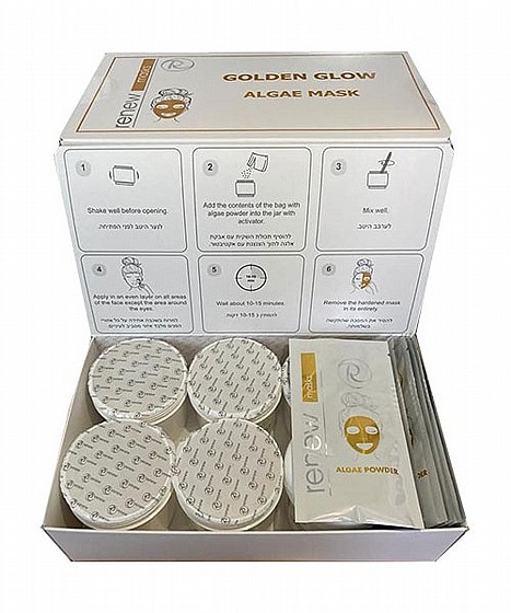 ���� ����� ���� - �� 6 ������ ���� Renew Golden Glow Algae Mask