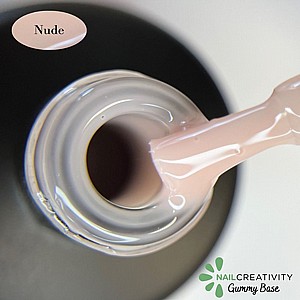 בייס גומי נייל קריאטיביטי בגוון ניוד 15 מ"ל - Nude Rubber Base בייס גומי נייל קריאטיביטי בגוון ניוד 15 מ"ל - Nude Rubber Base