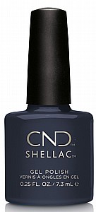 CND Shellac Indigo Frock - לק ג'ל היפואלרגני בצבע כחול אפור כהה אטום CND Shellac Indigo Frock - לק ג'ל היפואלרגני בצבע כחול אפור כהה אטום