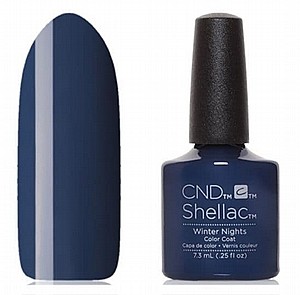 CND Shellac Winter Nights - לק ג'ל היפואלרגני בצבע כחול נייבי כהה אטום CND Shellac Winter Nights - לק ג'ל היפואלרגני בצבע כחול נייבי כהה אטום