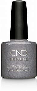 CND Shellac Mercurial - לק ג'ל היפואלרגני בצבע כסף כהה מטאלי אטום CND Shellac Mercurial - לק ג'ל היפואלרגני בצבע כסף כהה מטאלי אטום