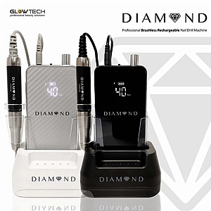 מכונת שיוף אלחוטית נטענת וחזקה לבניית ציפורניים ומניקור שחור - Diamond מכונת שיוף אלחוטית נטענת וחזקה לבניית ציפורניים ומניקור שחור - Diamond