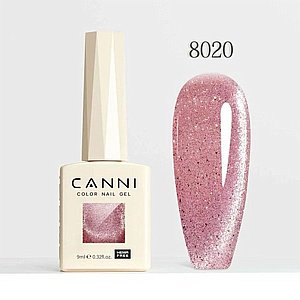 לק ג׳ל קאני 9 מ״ל 8020 עין החתול CANNI לק ג׳ל קאני 9 מ״ל 8020 עין החתול CANNI